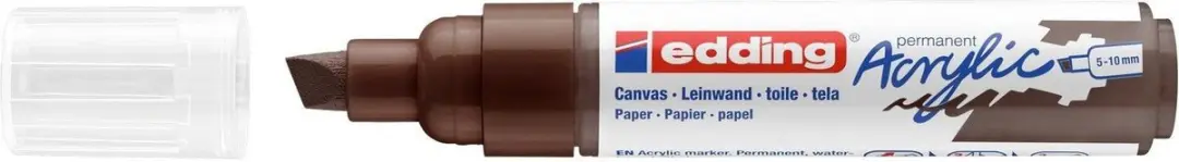 edding 5000 Acrylmarker Breed 907 Chocoladebruin