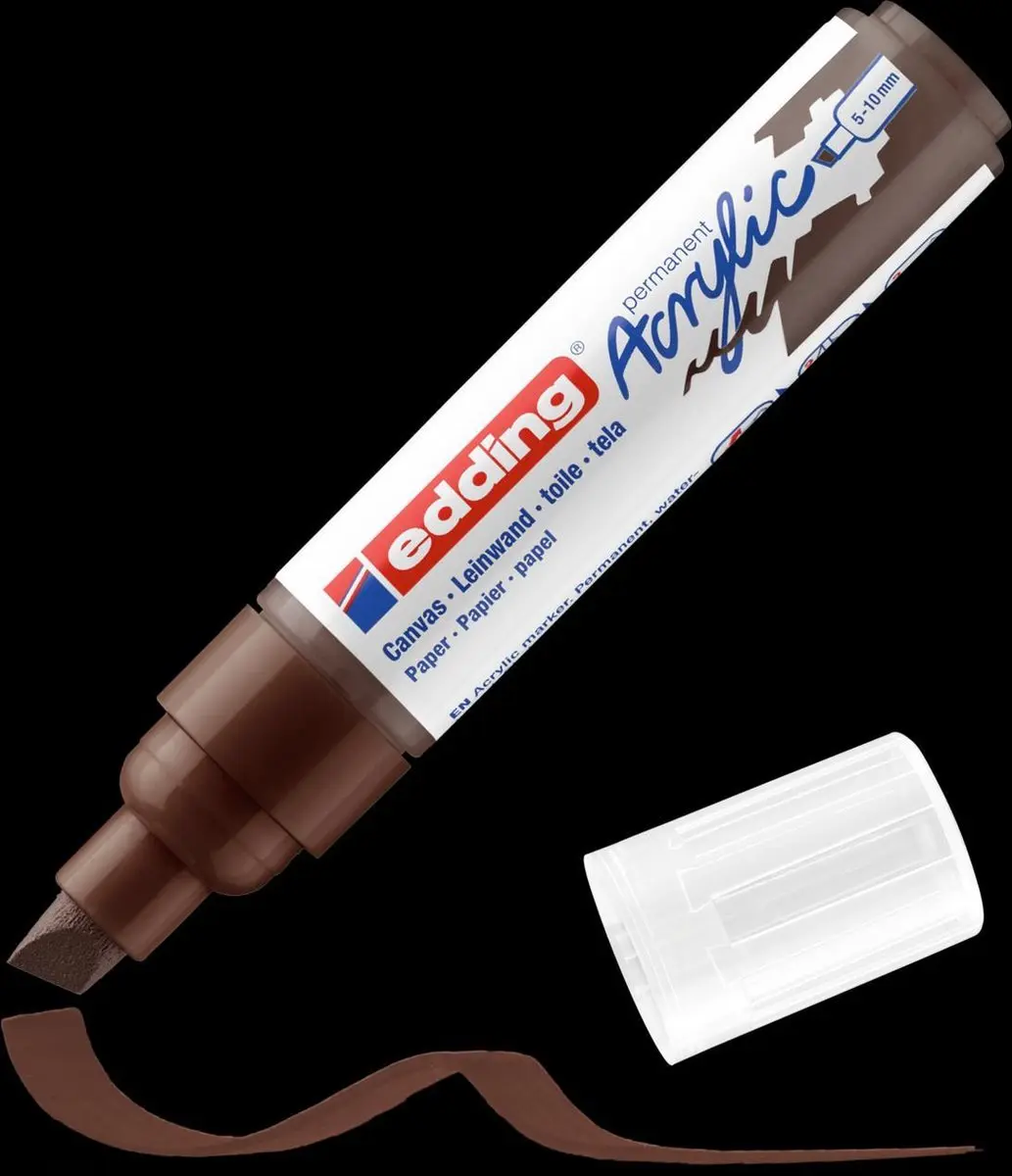 edding 5000 Acrylmarker Breed 907 Chocoladebruin