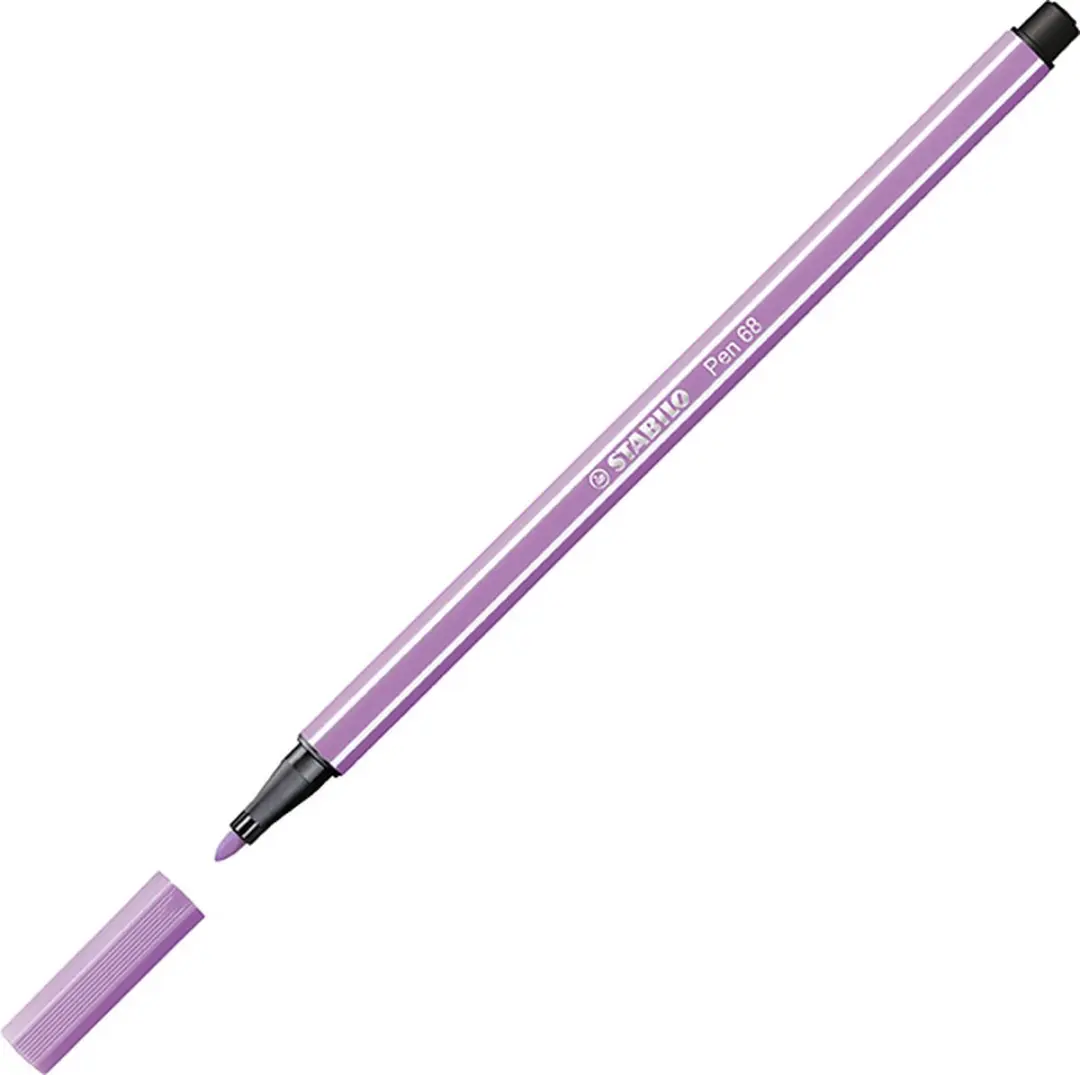 STABILO Pen 68 Premium Viltstift - Lichtlila - 10 Stuks