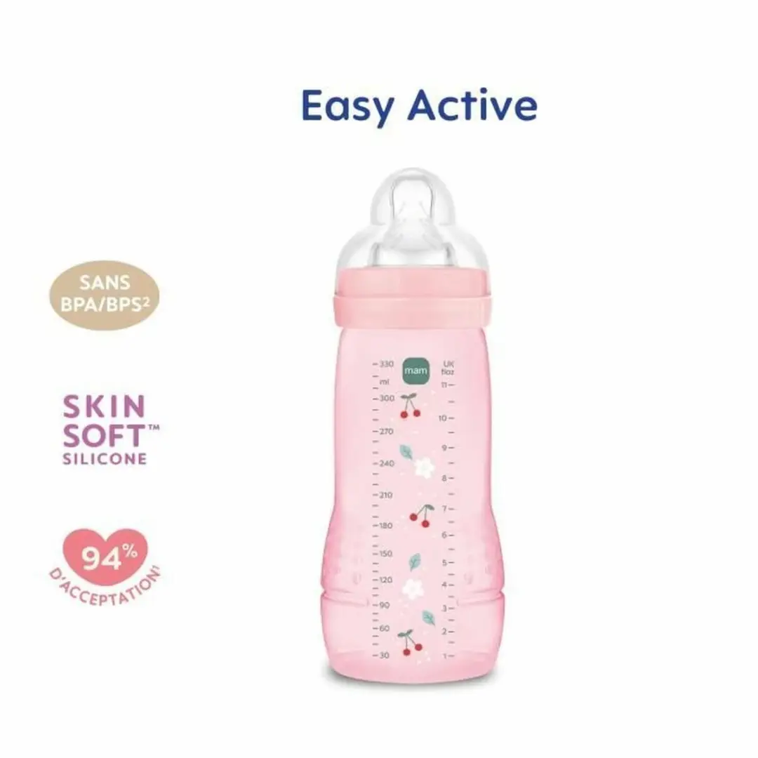 MAM Easy Active Fles 2e Fase 330ml - Bessen
