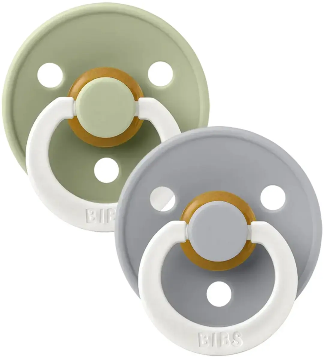 BIBS Colour Glow Speen - 2 Stuks - Maat 3 - Sage Glow/Cloud Glow