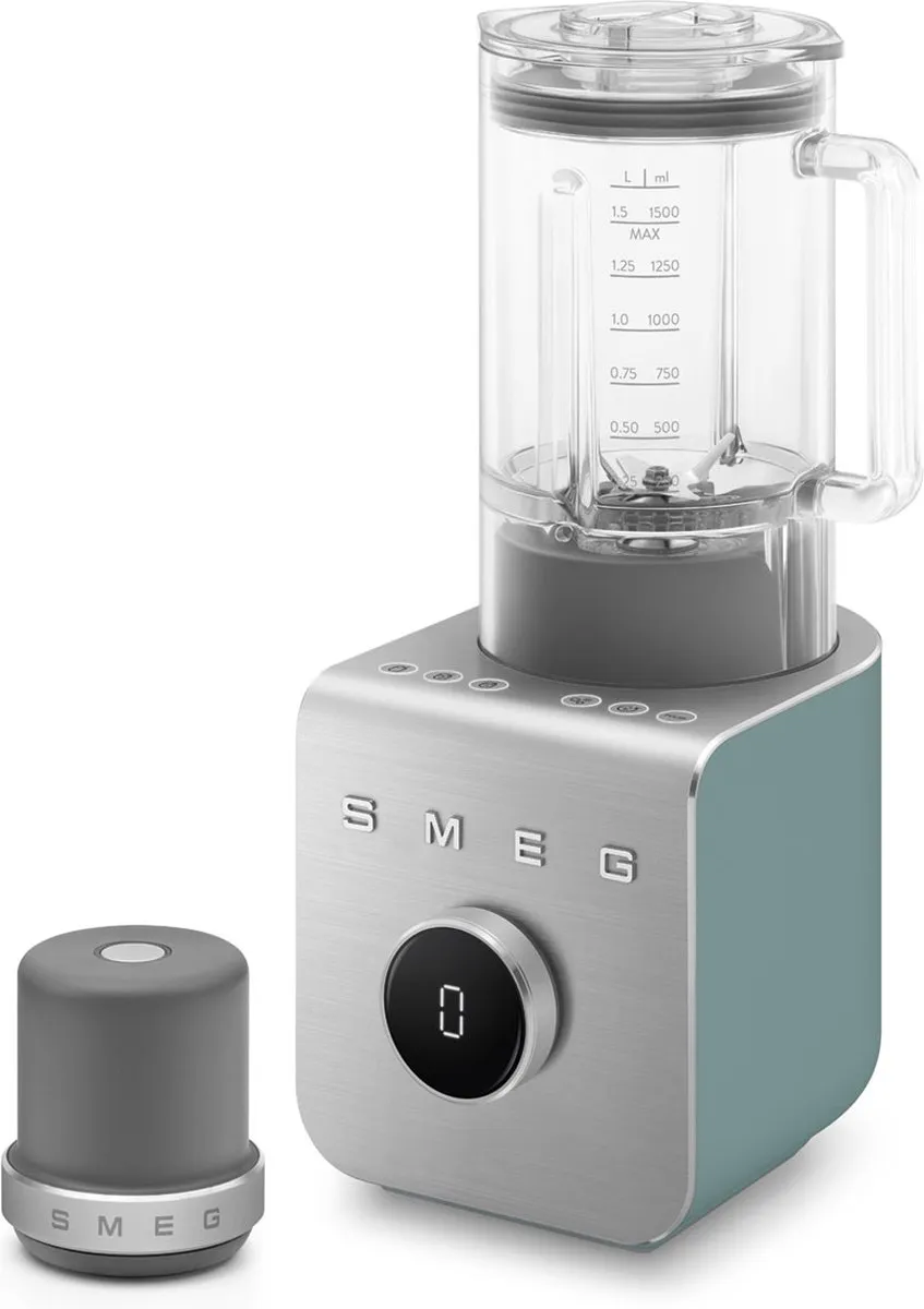 SMEG BLC02EGMEU - High Performance Blender - Incl. vacuümpomp - 1400W - Emerald Green