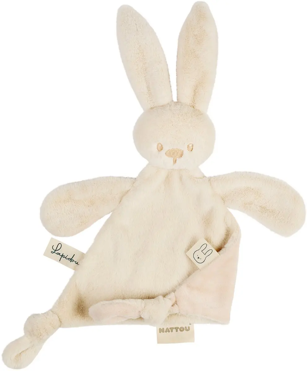 Nattou Lapidou Baby Knuffeldoekje Konijn 37x35cm