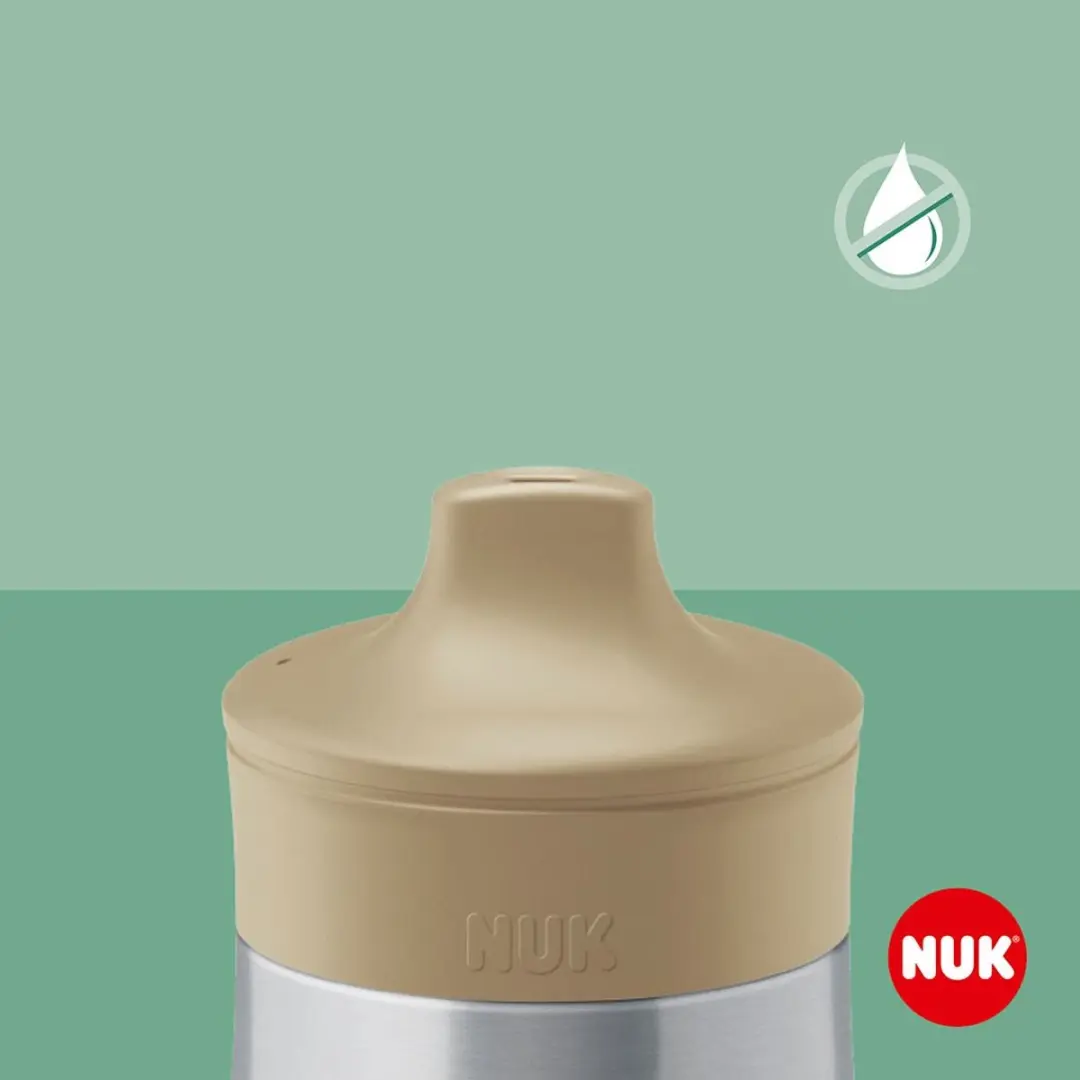 NUK Mini-Me Roestvrijstalen Babyfles 300ml - Beige