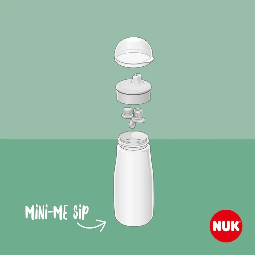 NUK Mini-Me Roestvrijstalen Babyfles 300ml - Beige