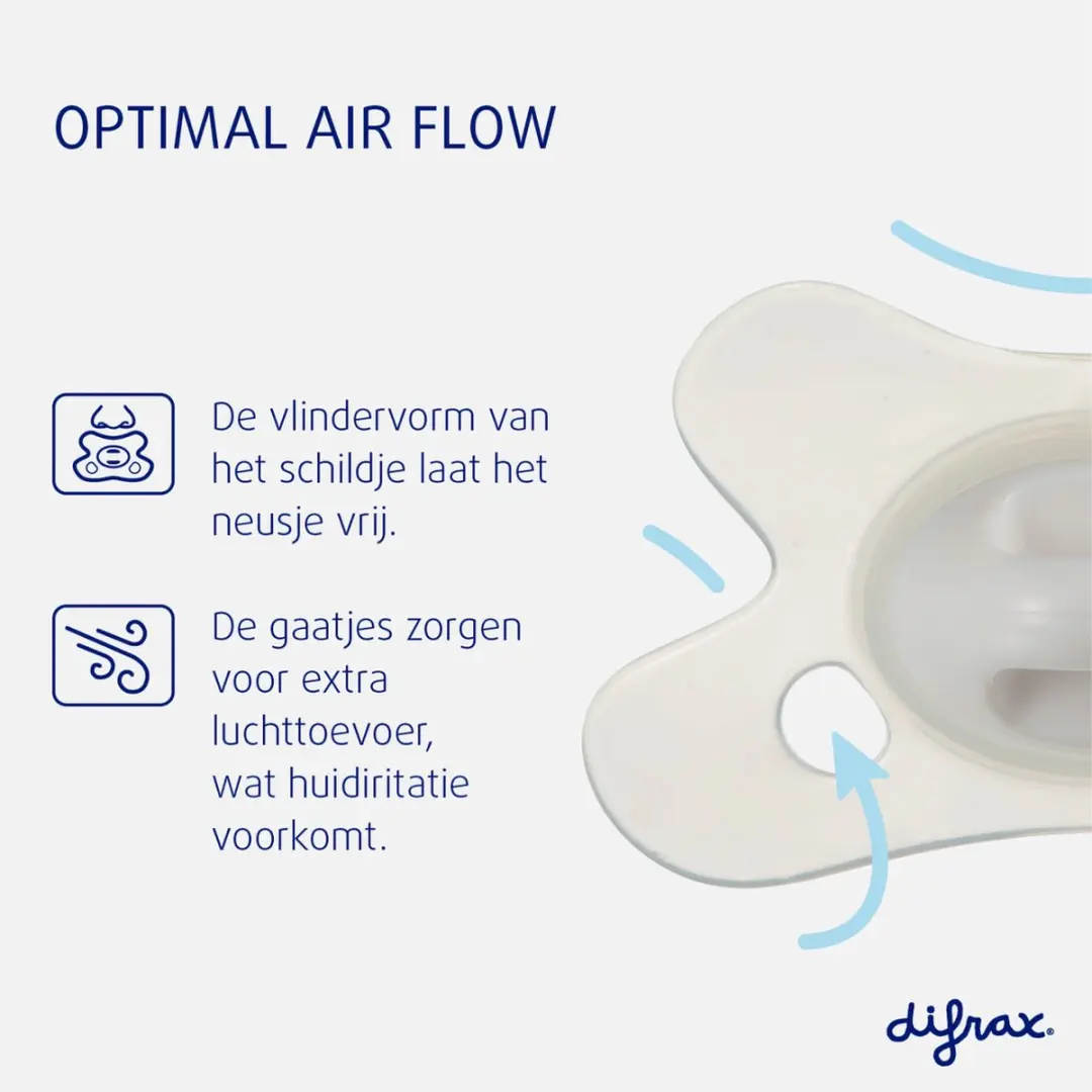 Difrax Natural Fopspeen Newborn Roze & Lichtroze - 2 Stuks