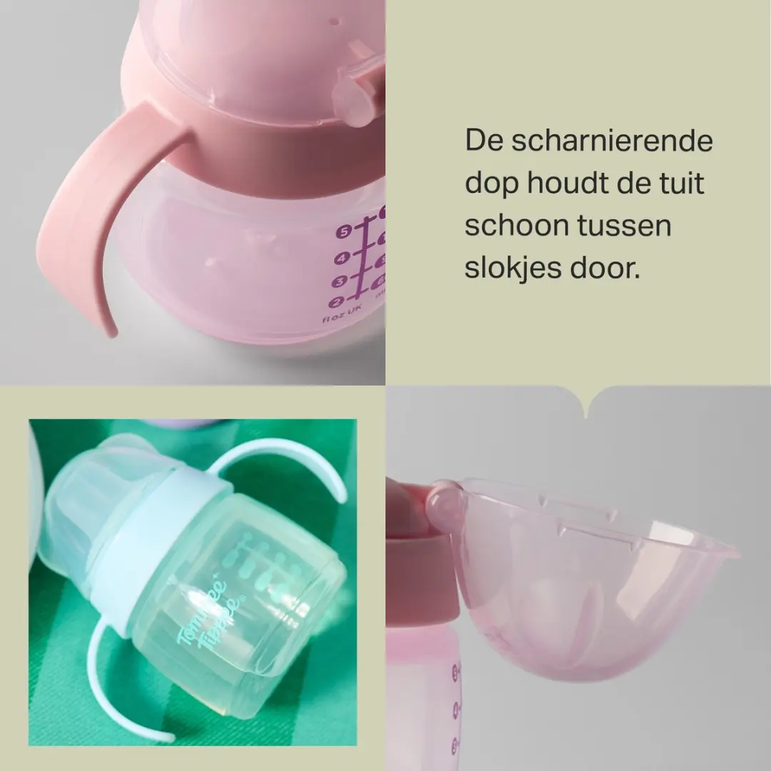 Tommee Tippee Tuitbeker 2x150ml - 4m+ - Groen & Oranje