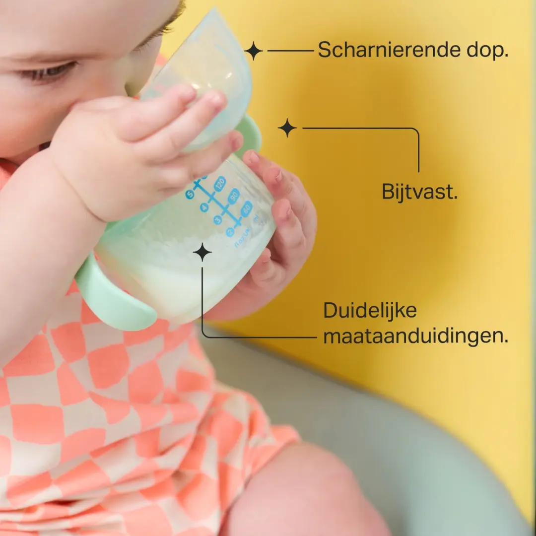 Tommee Tippee Tuitbeker 2x150ml - 4m+ - Groen & Oranje