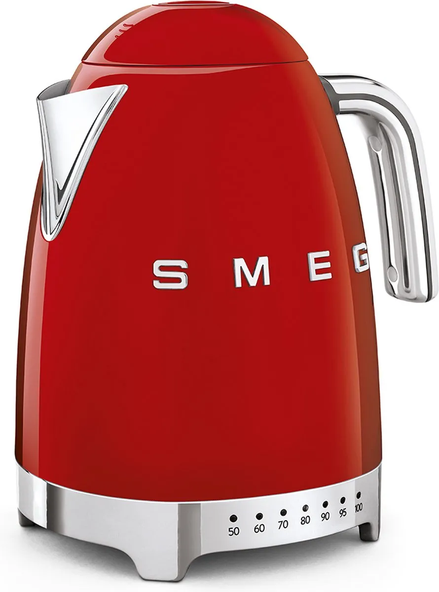 Smeg KLF04RDEU Waterkoker 1,7L - 7 Temperaturen - Rood