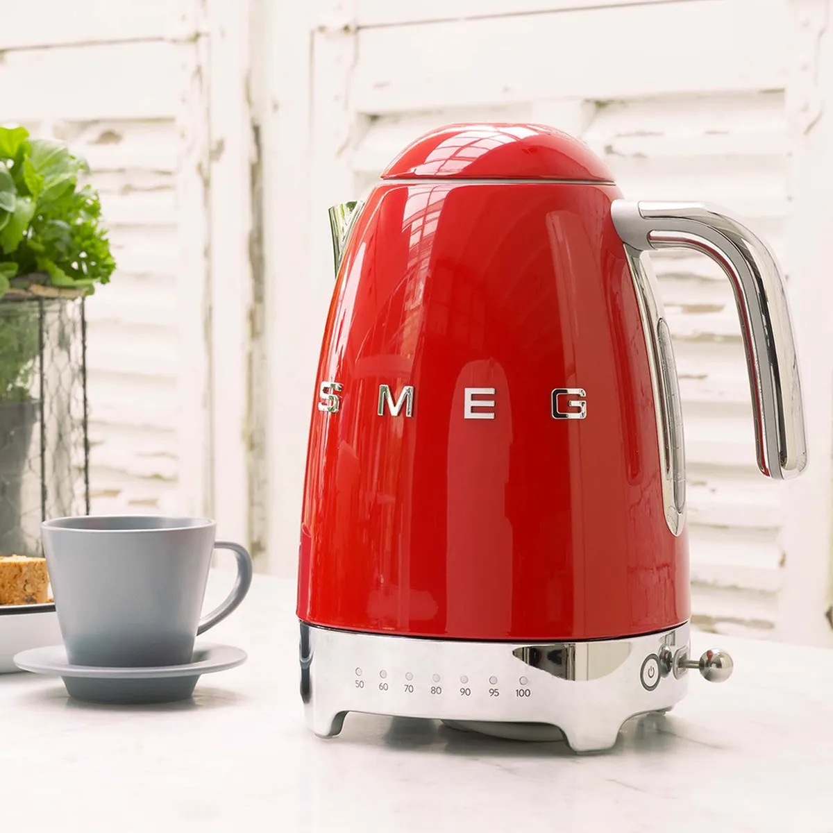 Smeg KLF04RDEU Waterkoker 1,7L - 7 Temperaturen - Rood