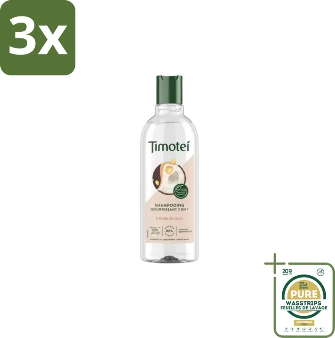 Timotei Nourrissant Shampoo 2in1 - 3 Stuks 900ml