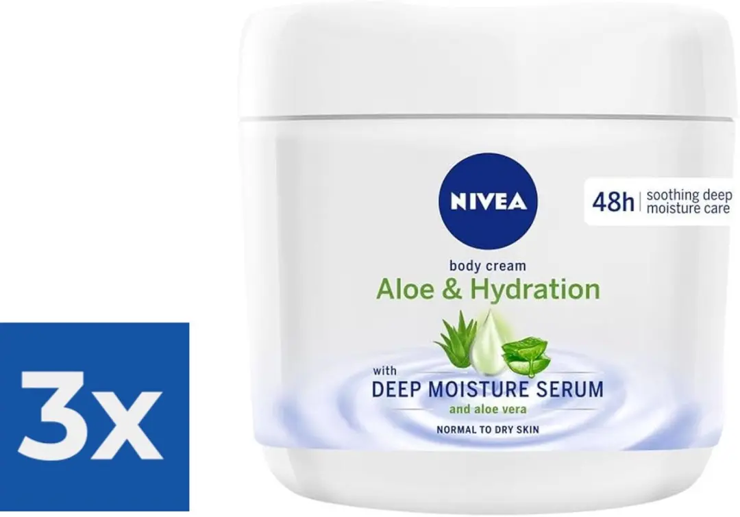 NIVEA Crème Aloe & Hydration 1200ml (3x400ml)