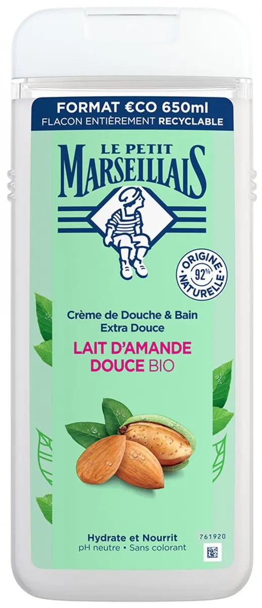 Le Petit Marseillais Zoete Amandelmelk Bad- & Douchecrème 650ml