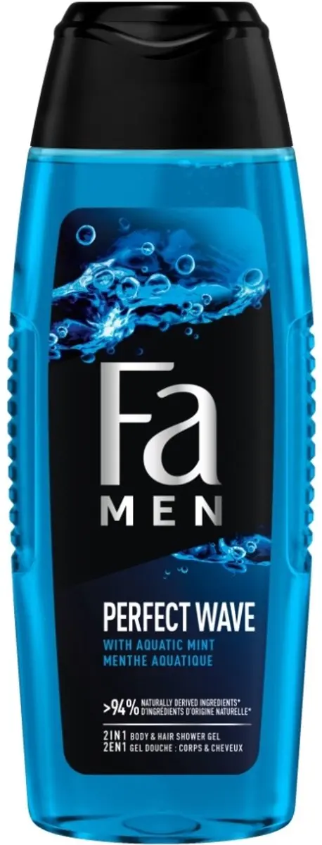 Fa Men Perfect Wave Douchegel & Shampoo 250ml - 3x250ml