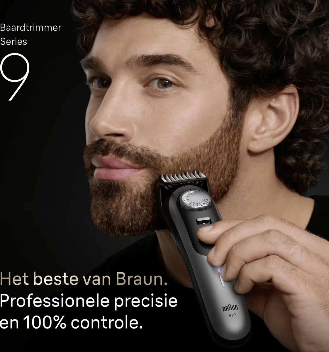 Braun Series 9 BT9560 Baardtrimmer - 52 Lengtes - ProBlade - Chroom
