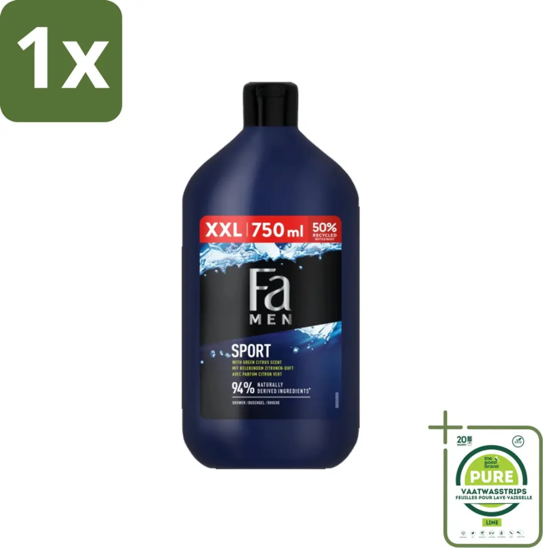 Fa Men Sport Douchegel Groene Citrus 750ml