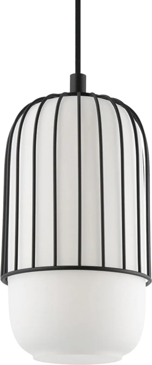 Eglo Muleges Hanglamp E27 - 96cm - Zwart/Wit