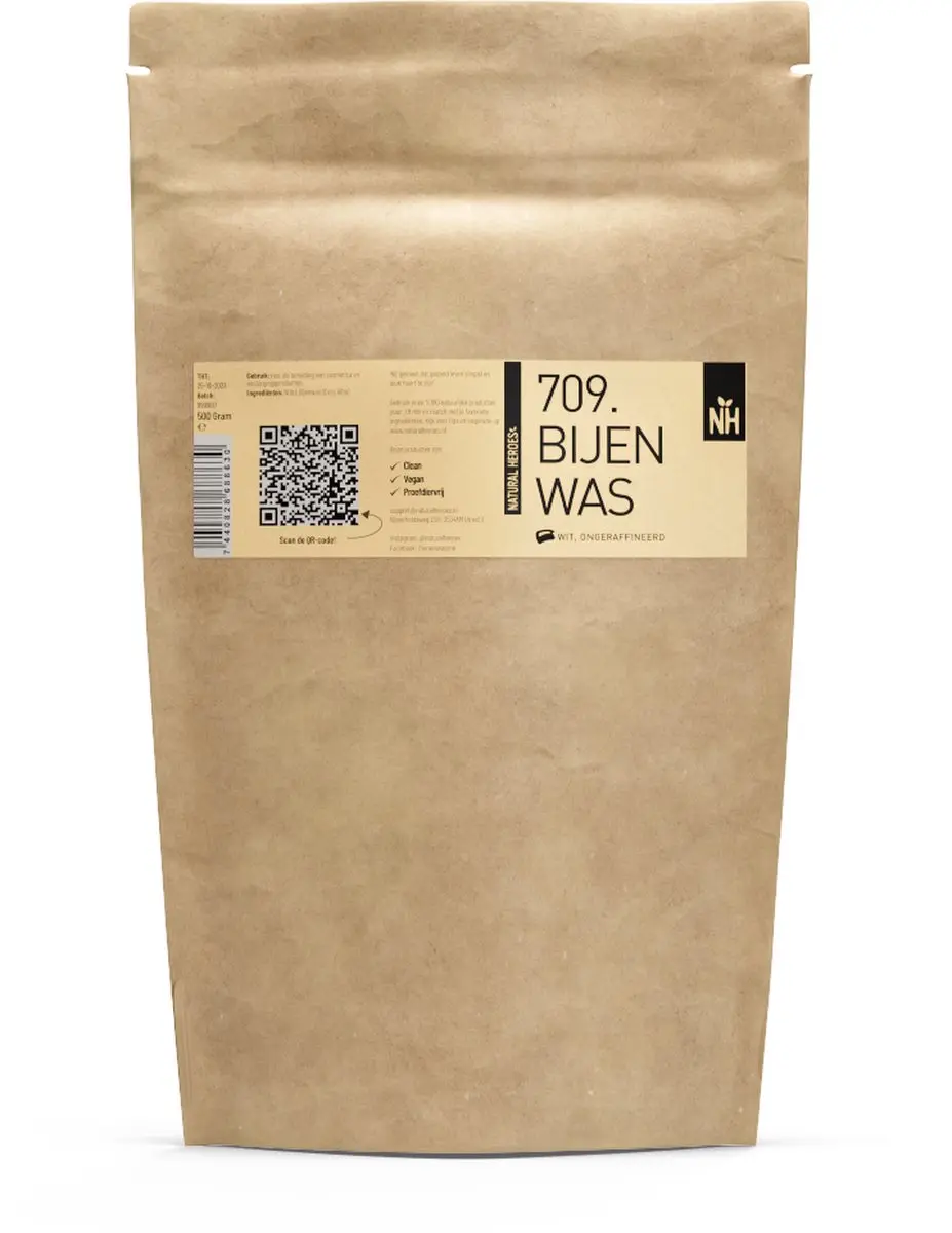 Natural Heroes Bijenwas Wit 500g