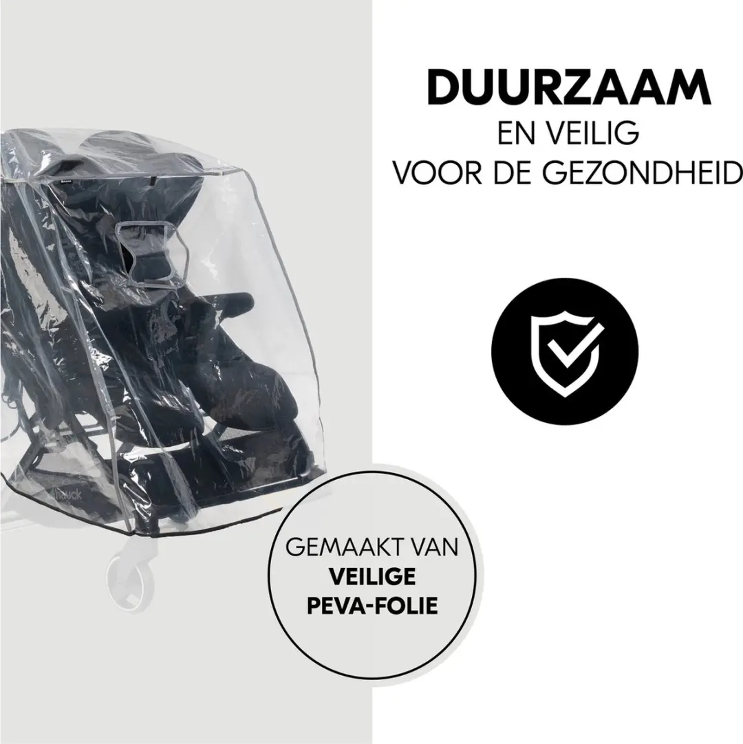 Hauck Duo Regenhoes - Transparant - afbeelding 6 van 6