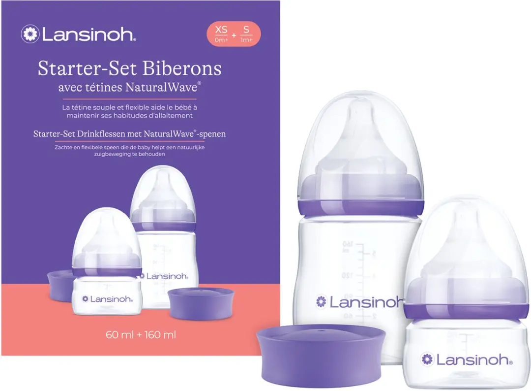 Lansinoh Starterset Flessen 60ml & 160ml - 4 Stuks