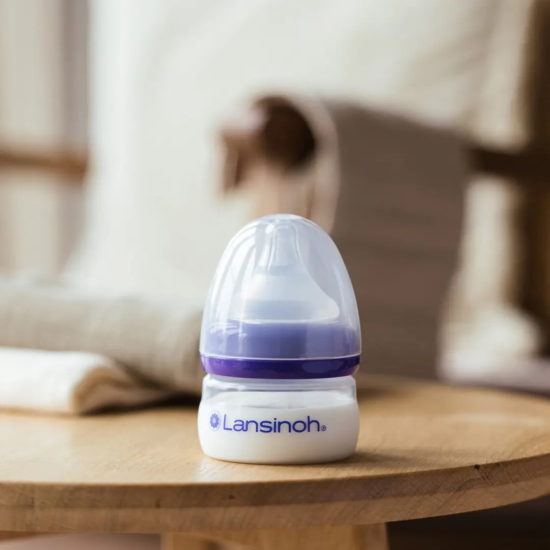 Lansinoh Fles 60ml met Natural Wave Speen - Transparant