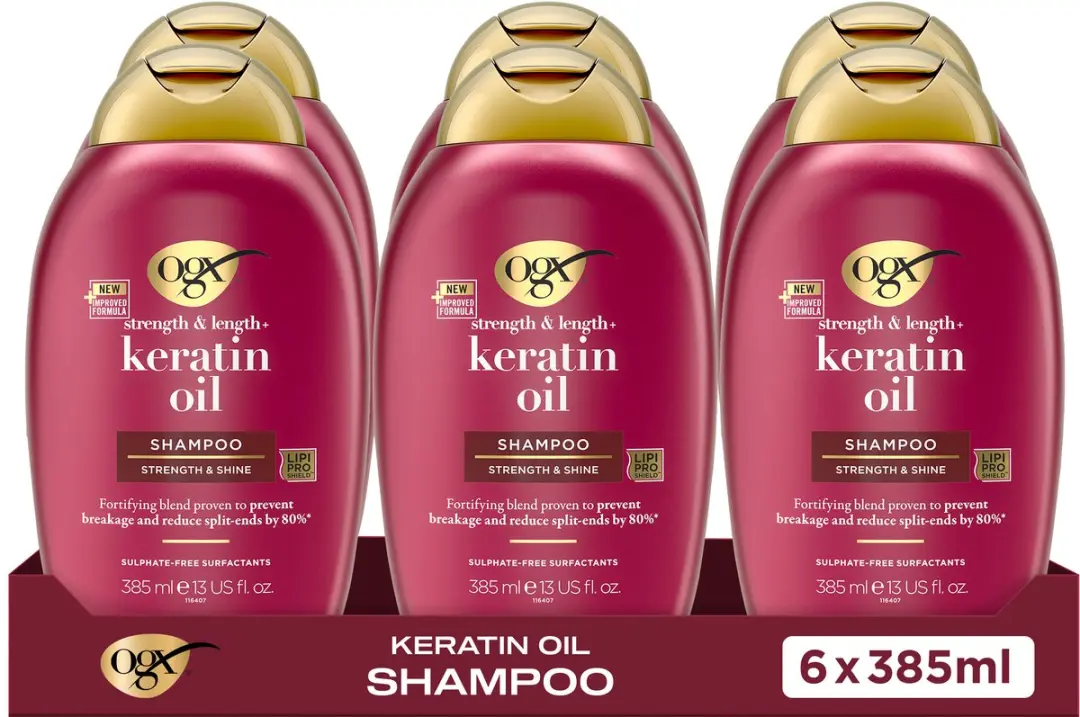 OGX Keratin Oil Shampoo 6x385ml