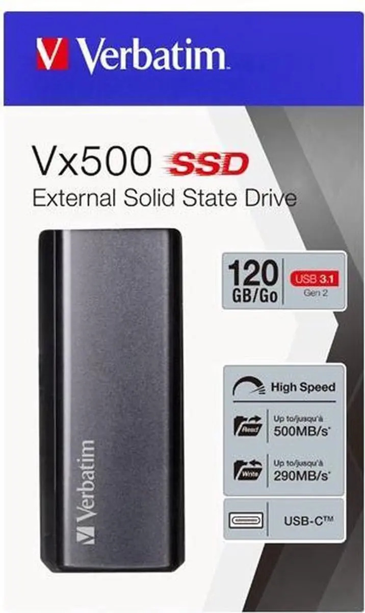Verbatim Vx500 Externe SSD 120GB - 47441