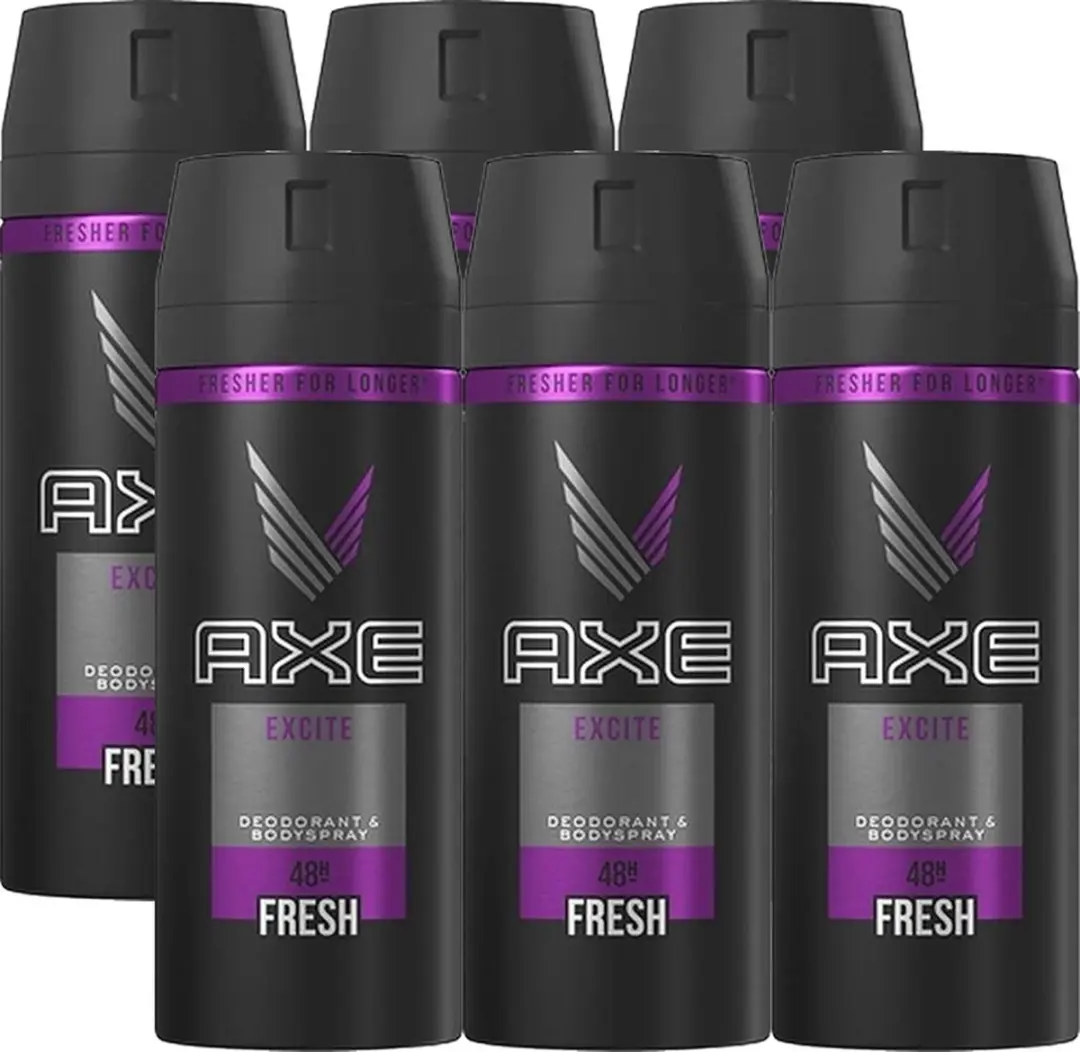 Axe Excite Body Spray - 6 Stuks (150ml)