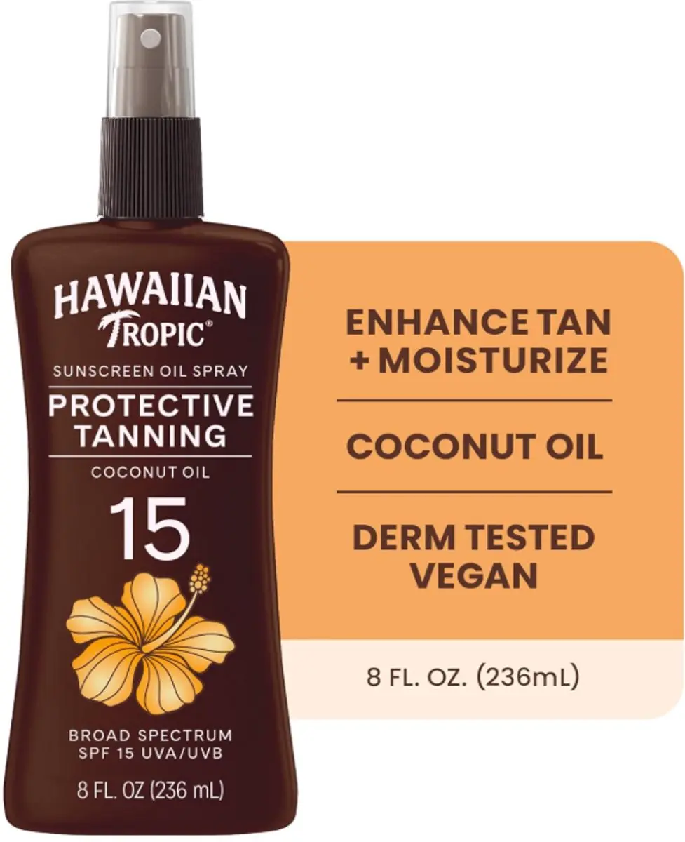 Hawaiian Tropic Protective Tanning Dry Oil SPF 15 Zonnespray 237ml
