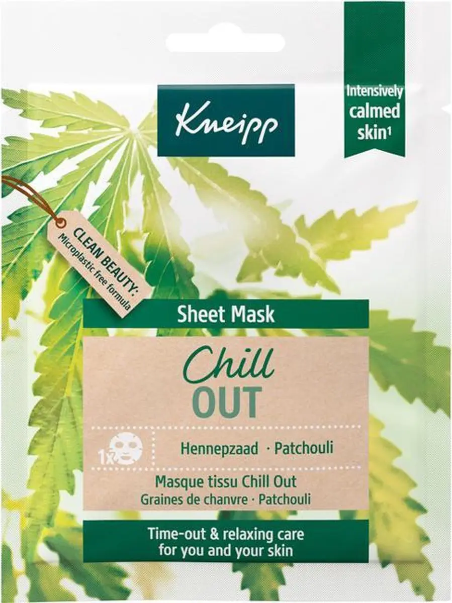 Kneipp Sheet Mask Gezichtsmasker Chill Out - 24g