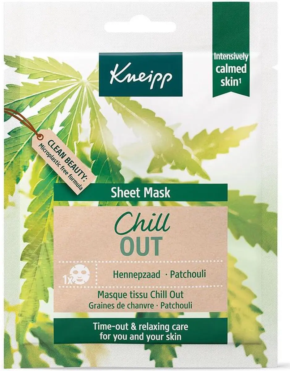Kneipp Sheet Mask Gezichtsmasker Chill Out - 24g