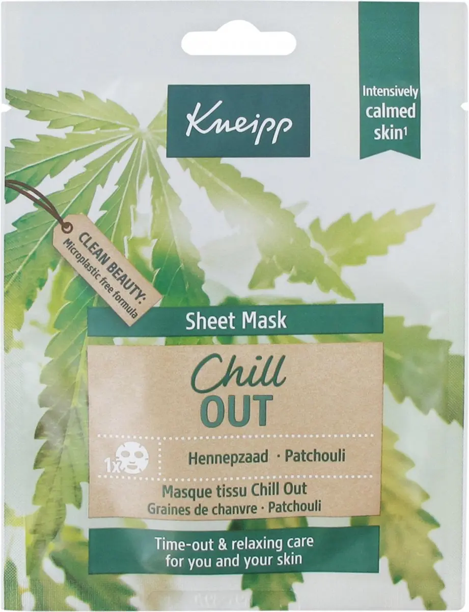 Kneipp Sheet Mask Gezichtsmasker Chill Out - 24g