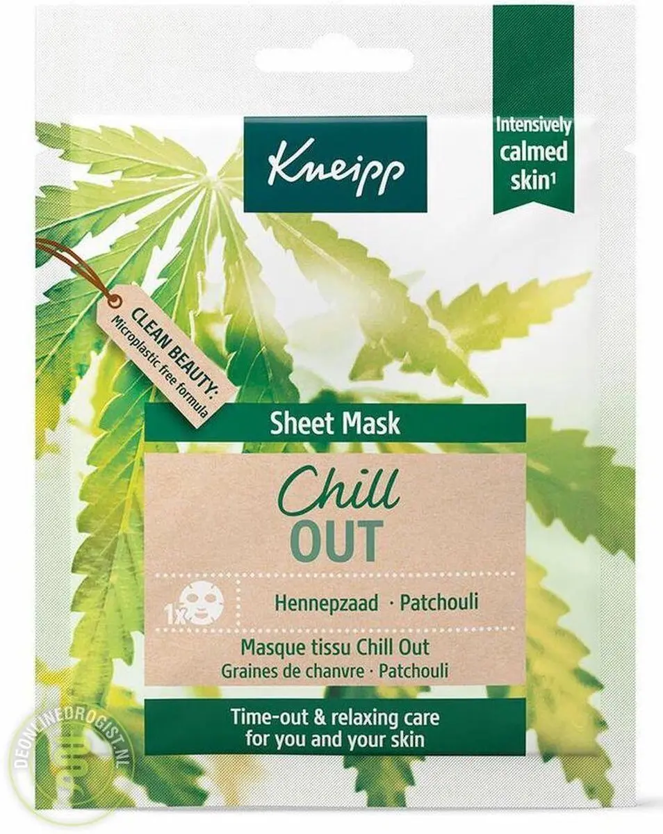 Kneipp Sheet Mask Gezichtsmasker Chill Out - 24g