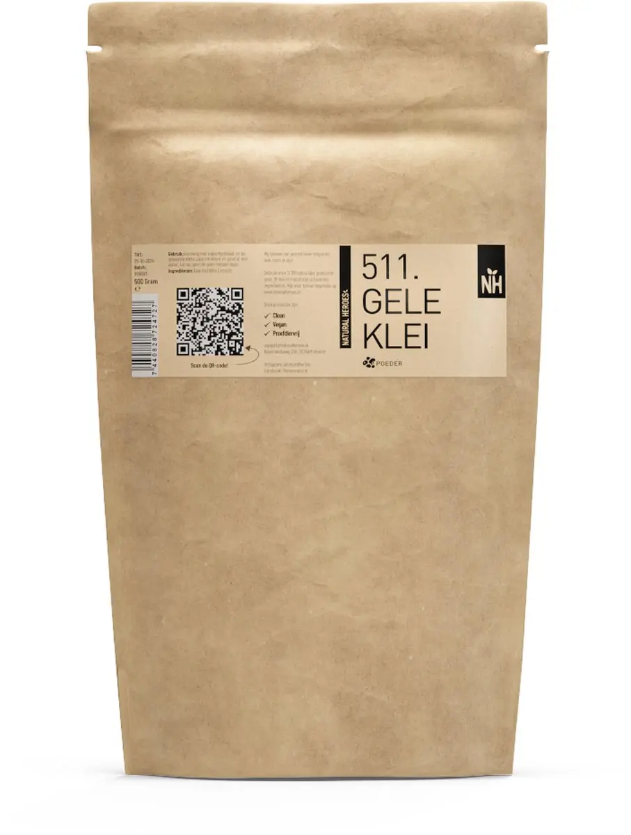 Natural Heroes Gele Klei Poeder 500g