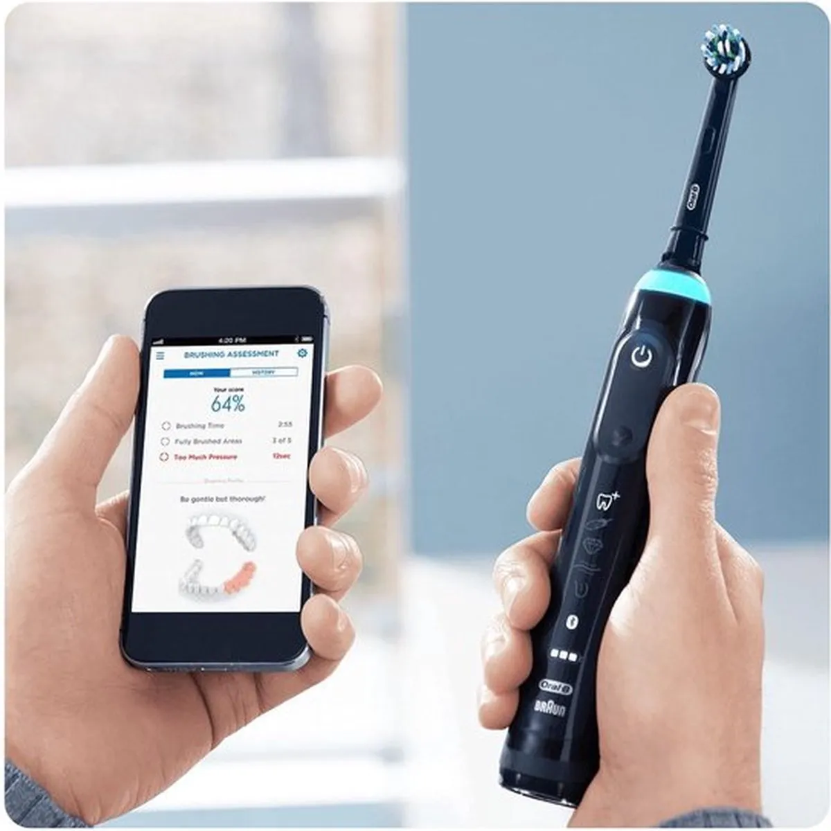 Oral-B CrossAction Opzetborstels - 2 Stuks - Zwart