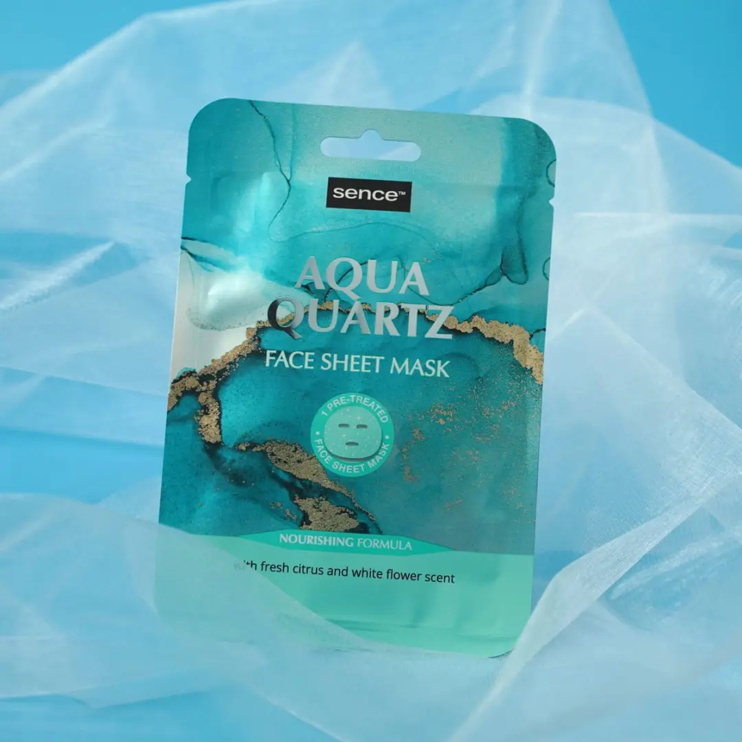 Sence Aqua Quartz Gezichtsmasker - 20ml - Turquoise Blauw