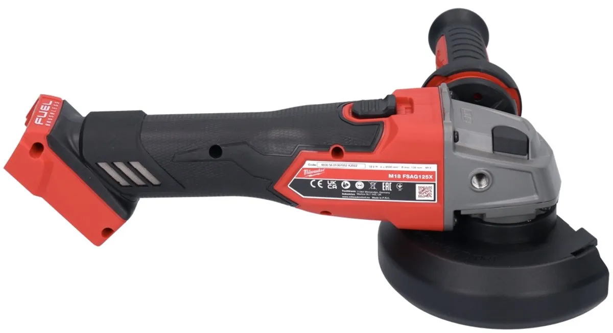 Milwaukee M18 FSAG125X-0X Haakse Slijper 125mm - Koolborstelloos