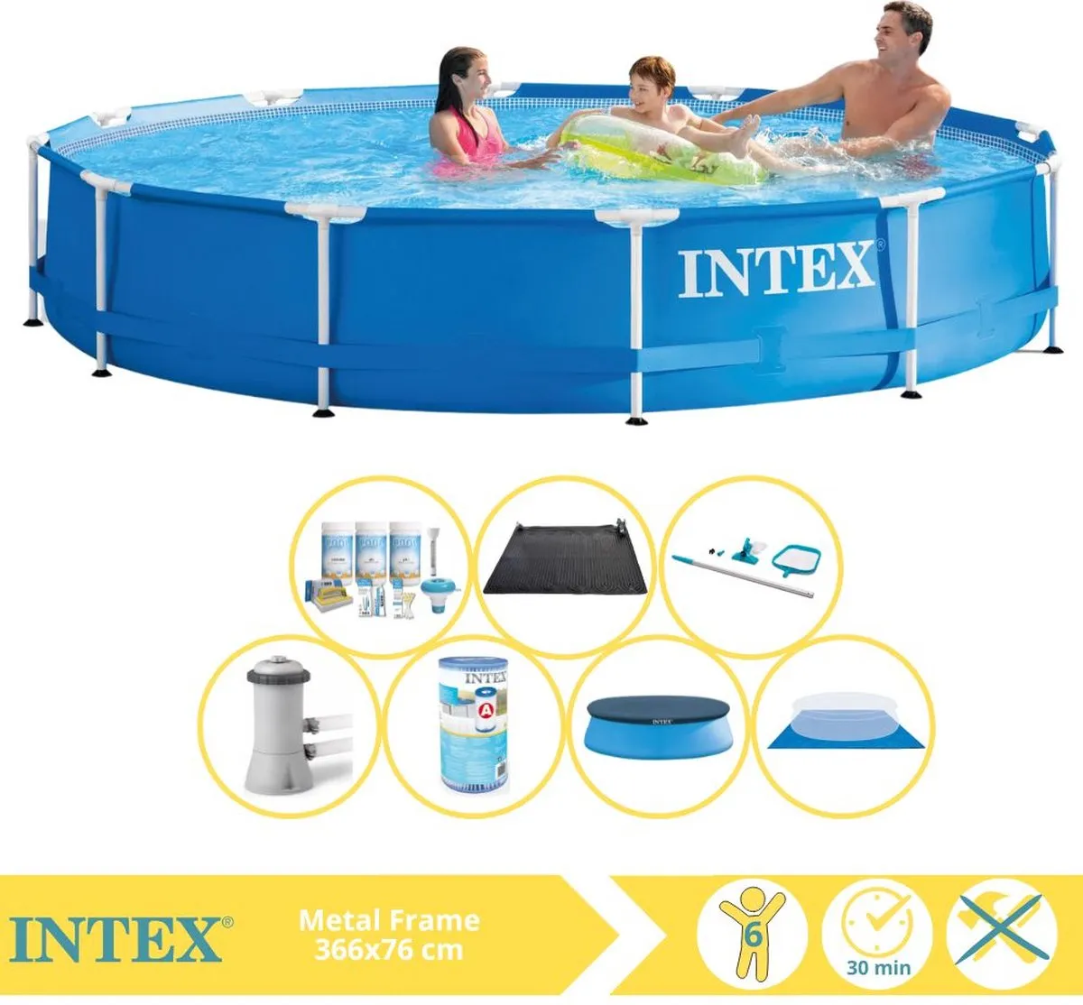 Intex Metal Frame Zwembad 366x76cm