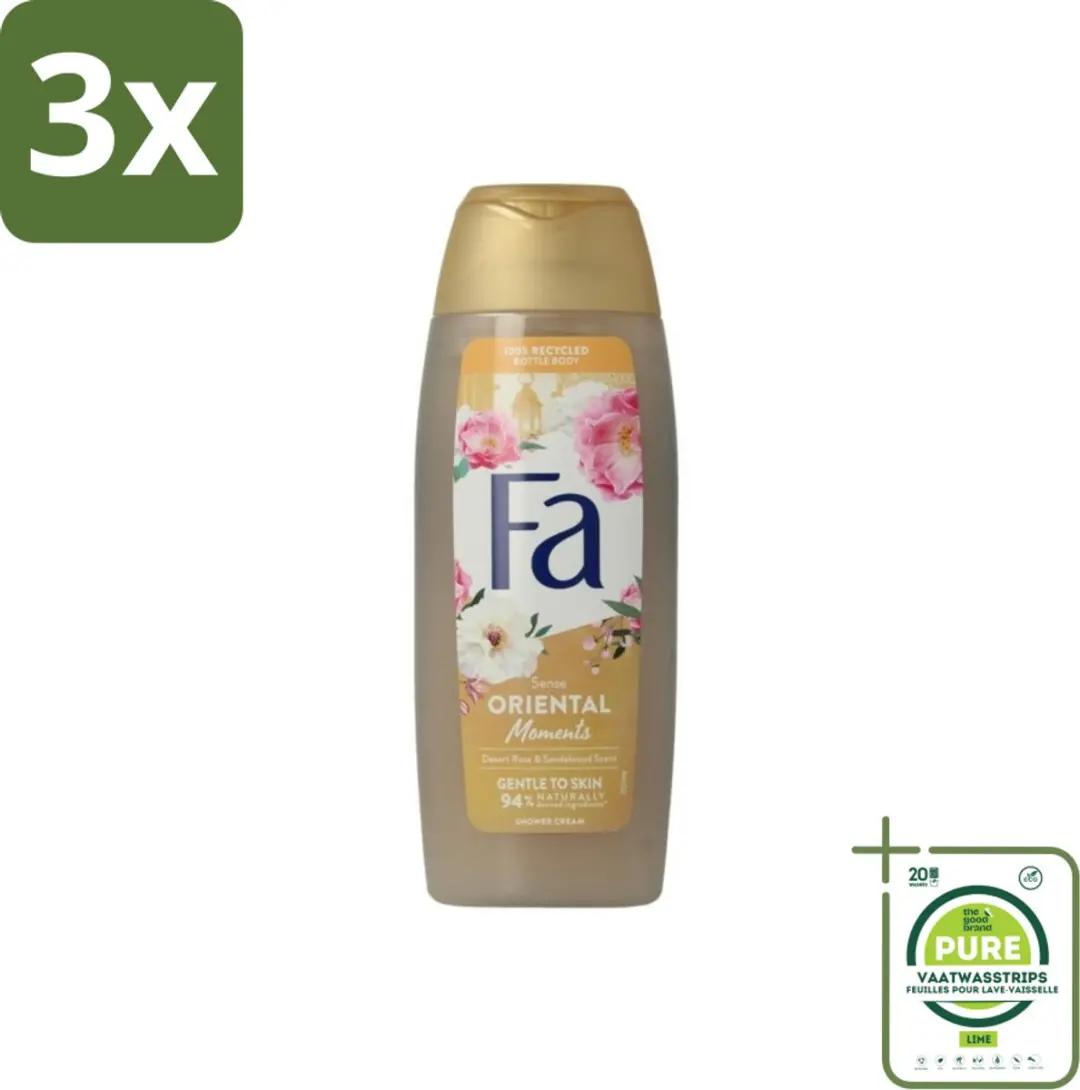 Fa Oriental Moments Douchecrème 750ml - 3 Stuks