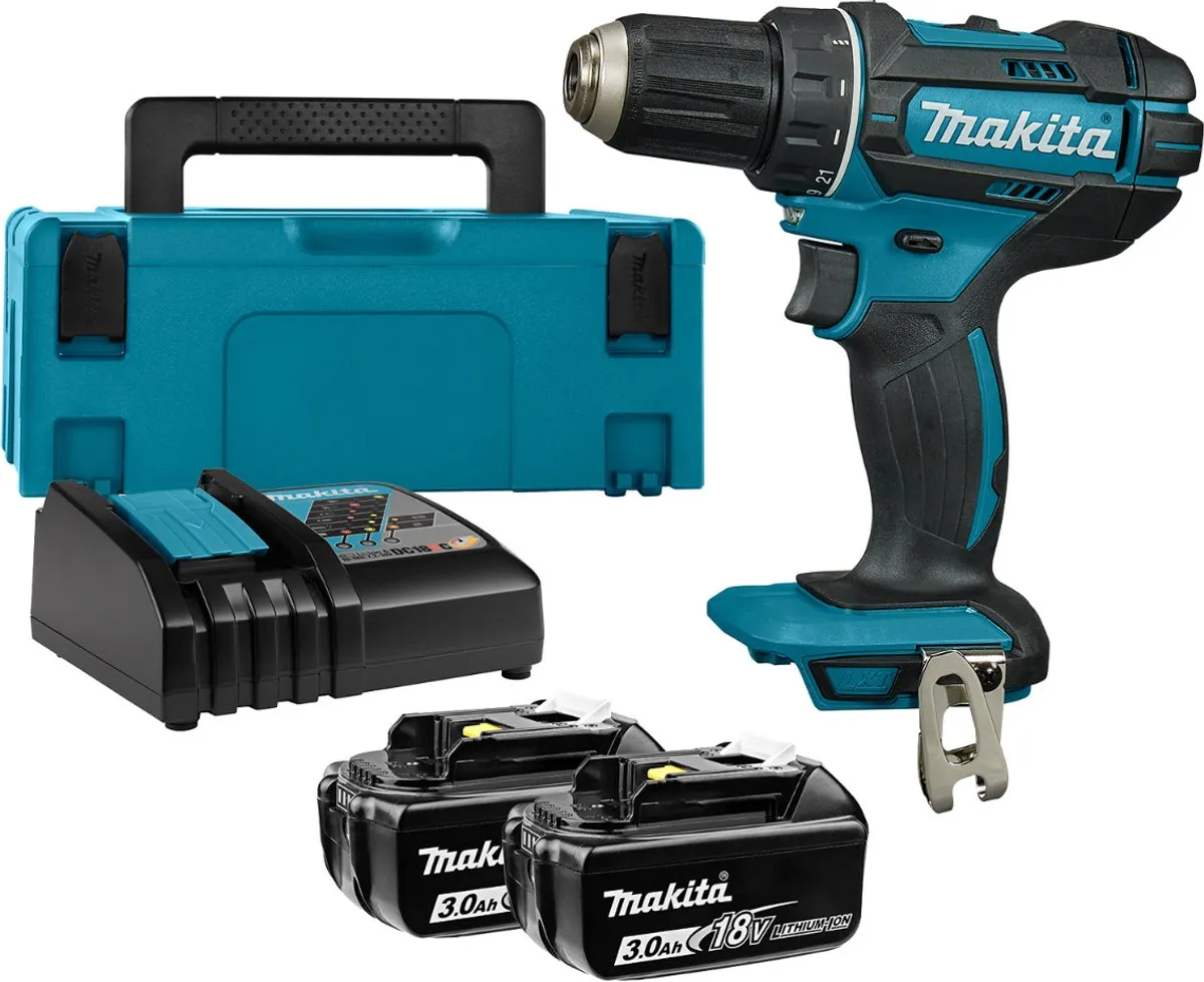 Makita DDF482RFJ Accuboor-/schroefmachine 18V - 2x3.0Ah