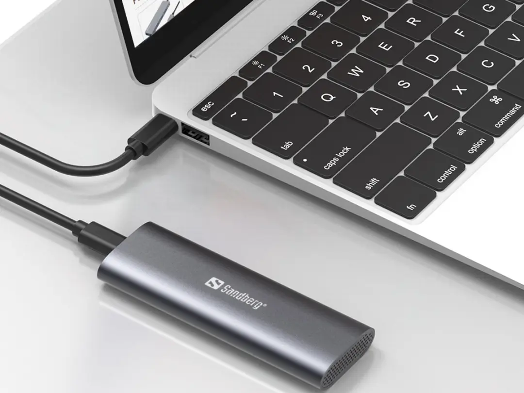 Sandberg 136-39 USB 3.2 M.2/NVMe SSD Behuizing - Zwart