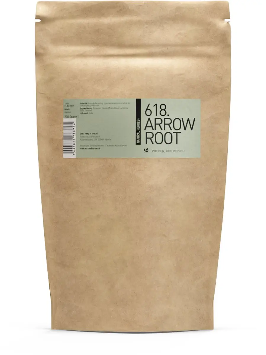 Natural Heroes Arrowroot Poeder Biologisch 200g