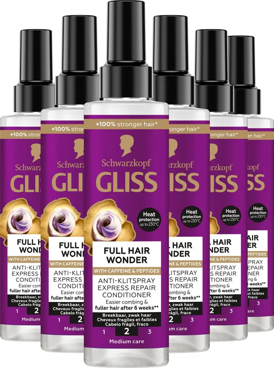 Gliss Full Hair Wonder Express Repair Conditioner 6x200ml