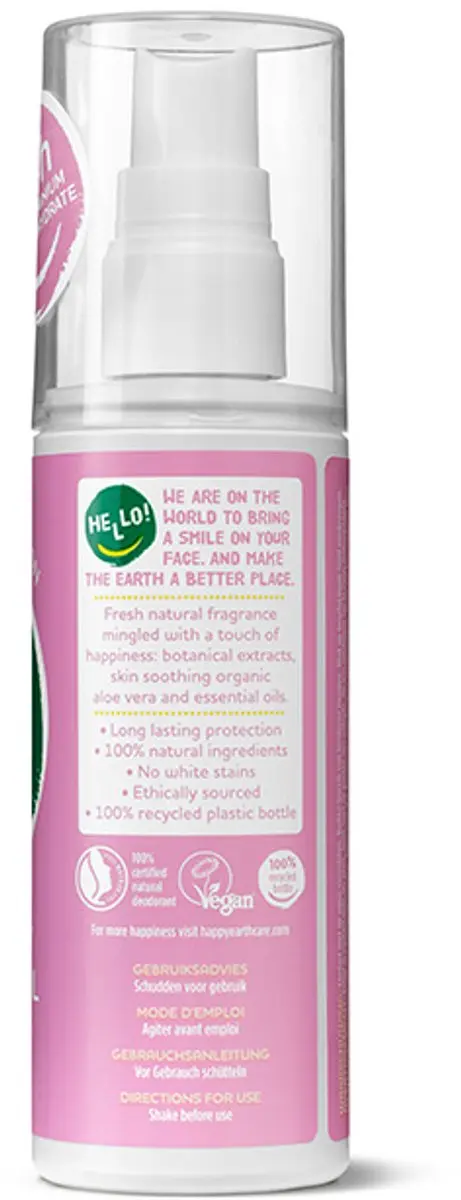 Happy Earth Deodorant Spray Lavender Ylang - 6x100ml