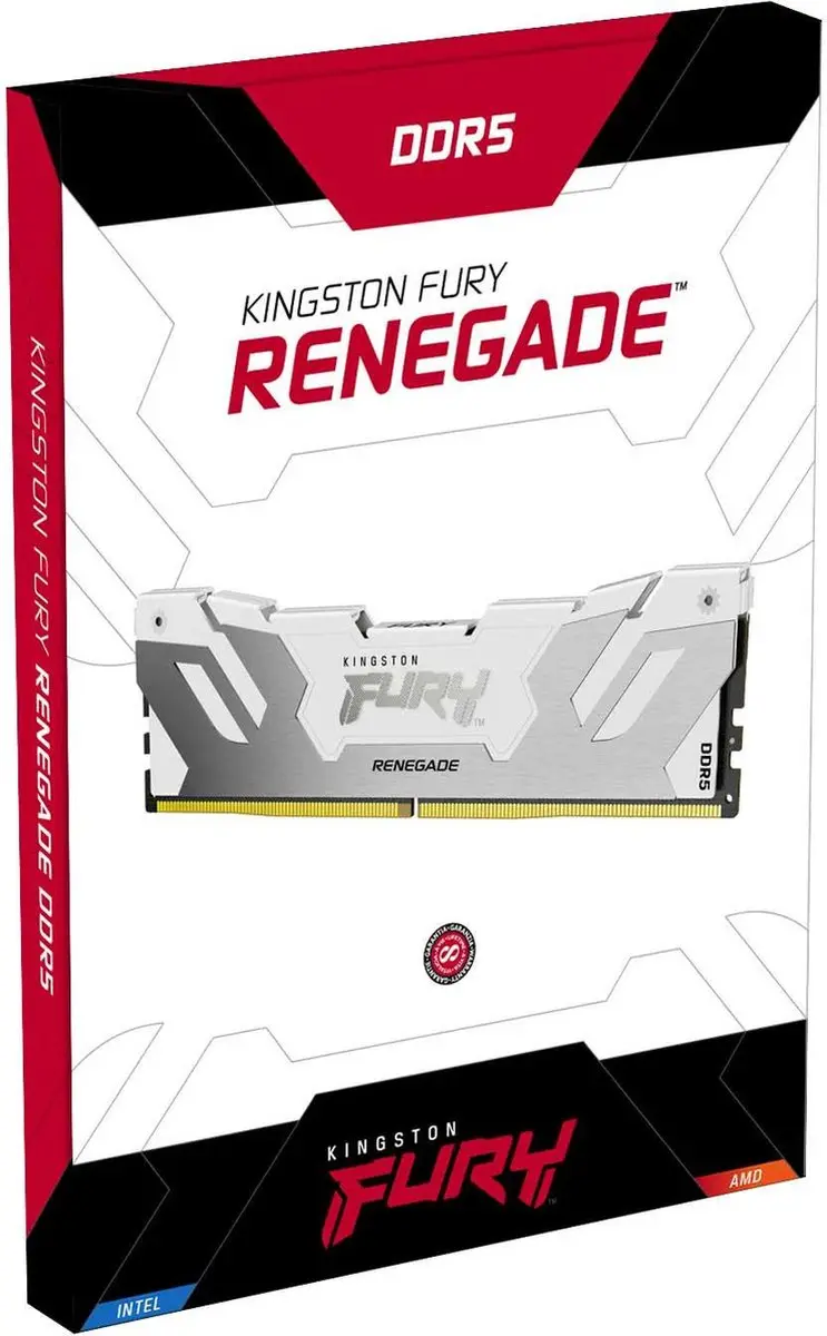 Kingston FURY Renegade RGB DDR5 16GB 7600MT/s - Witte XMP