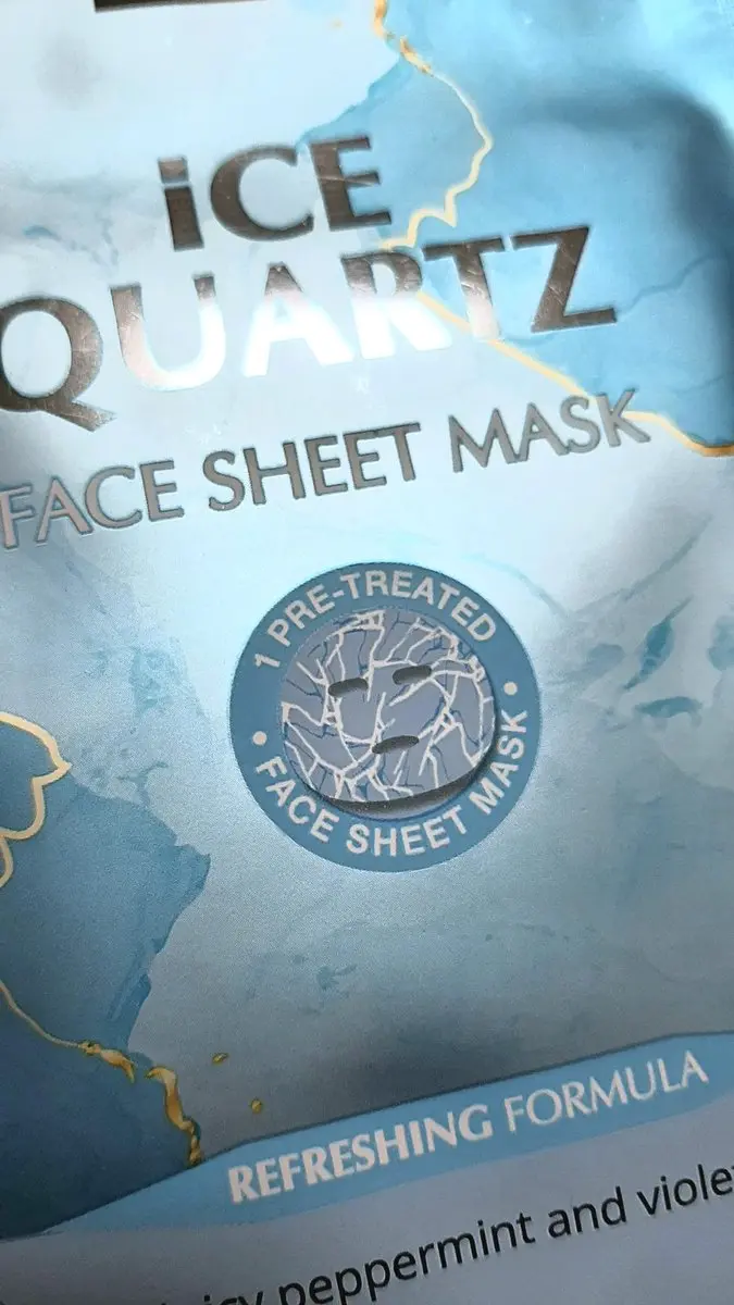 Sence Ice Quartz IJs Gezichtsmasker 20ml - IJsblauw