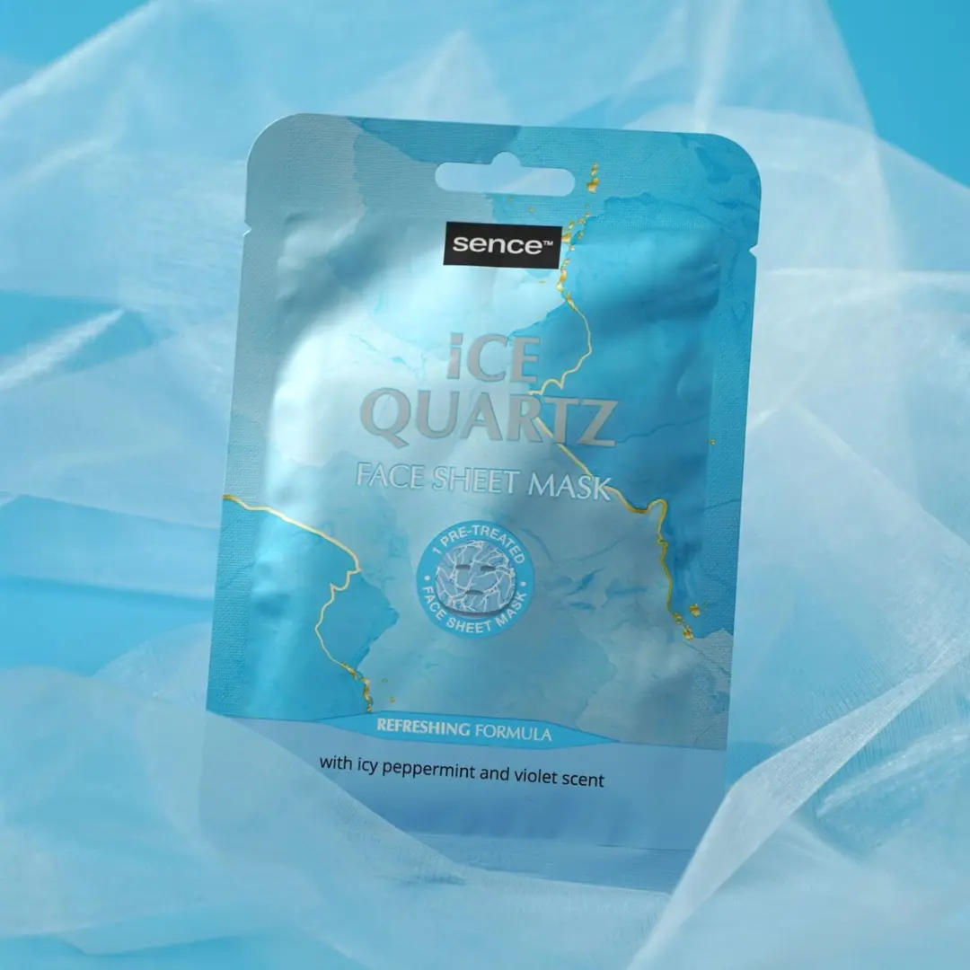 Sence Ice Quartz IJs Gezichtsmasker 20ml - IJsblauw