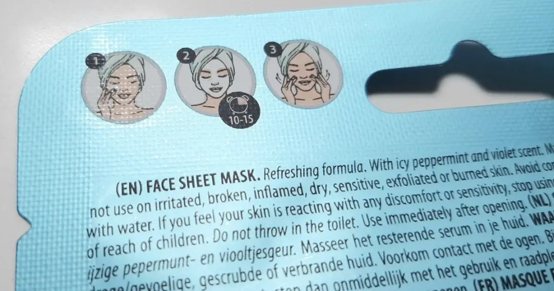Sence Ice Quartz IJs Gezichtsmasker 20ml - IJsblauw - afbeelding 6 van 6