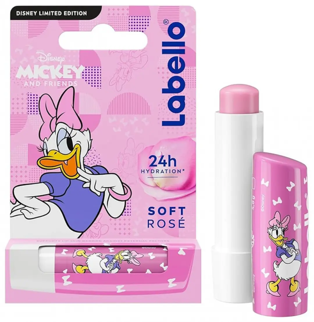 Labello Disney Katrien Duck Mickeys Friends Soft Rose Lipbalsem 4,8g