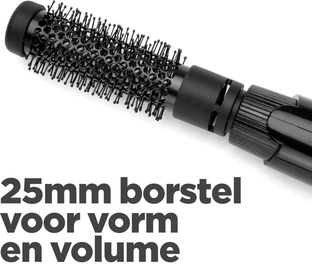 Babyliss Smooth Shape Airstyler AS86E Föhnborstel - 300W - 2 Opzetborstels - Zwart